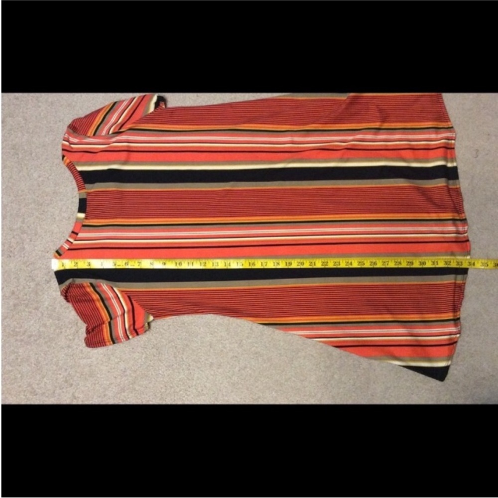 ACTING PRO Los Angeles COLORFUL Striped Tunic TOP Size LARGE - Picture 7 of 10